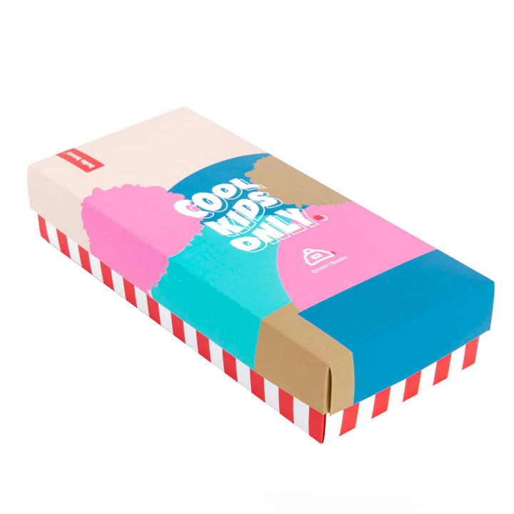 Muts block duck hello hossy groen green kindermuts met pompom beige