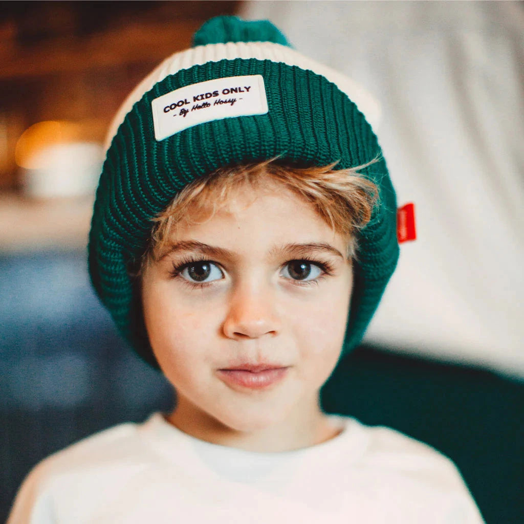 muts met pompom hope hello hossy beige groen