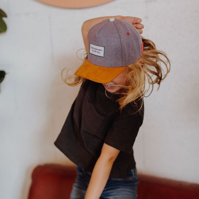 grijze kinderpet melton grey hello hossy