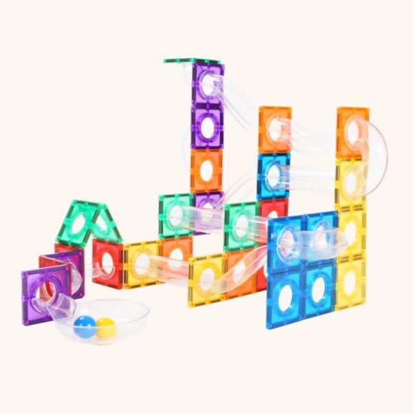 Magnetische Bouwblokken • Knikkerbaan • 100 Stuks