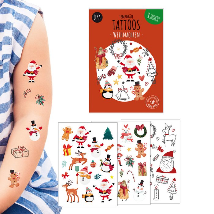 Kindertattoos • Kerst - Helloboy