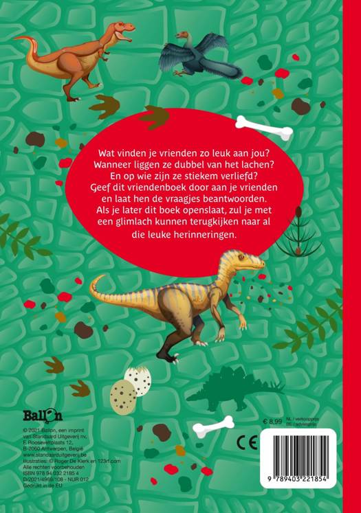 Vriendenboek • Dinosaurussen