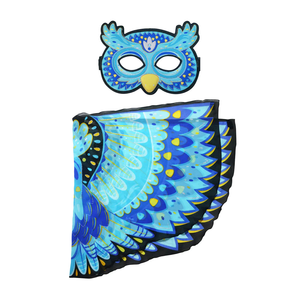 Blue Owl Wings + Masker - Helloboy