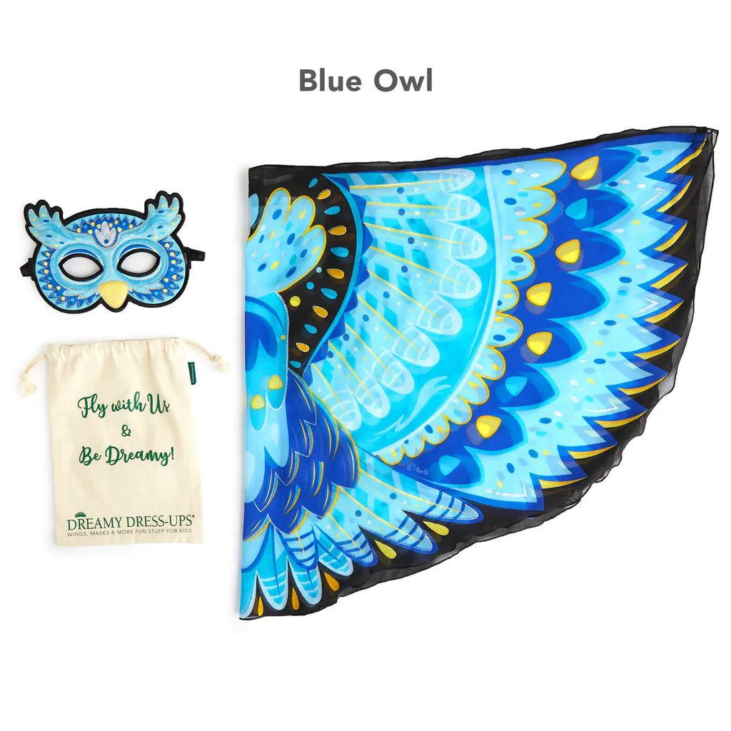 Blue Owl Wings + Masker - Helloboy