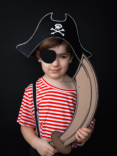 Piraten hoed + ooglapje - Helloboy