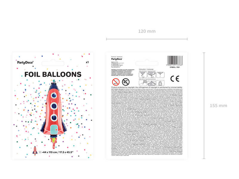 Folie Ballon • Raket - Helloboy