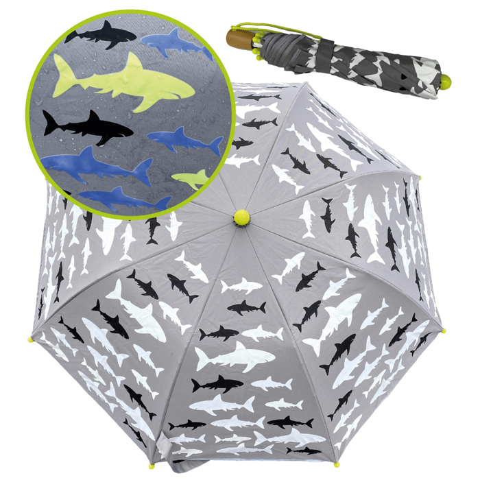 Paraplu • Haaien (verandert van kleur bij regen) - Helloboy