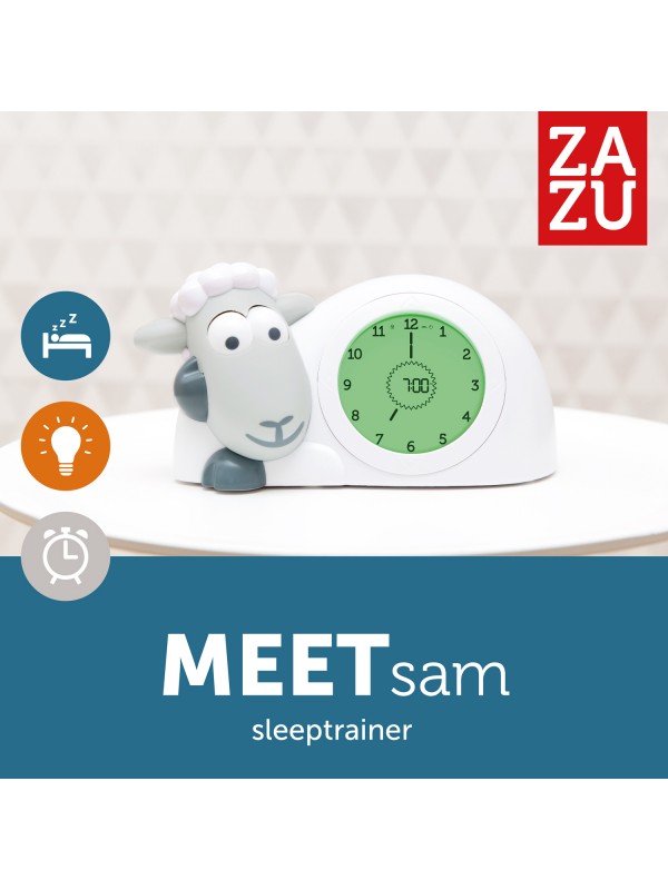 Slaaptrainer Sam • Wekker Zazu 3 in 1 • Grijs